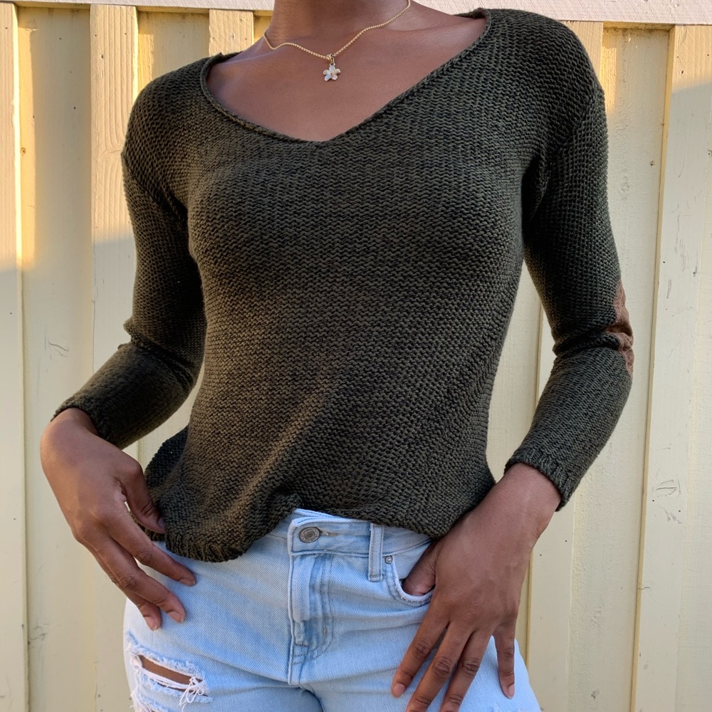 Nordstrom: Dark green long sleeve sweater